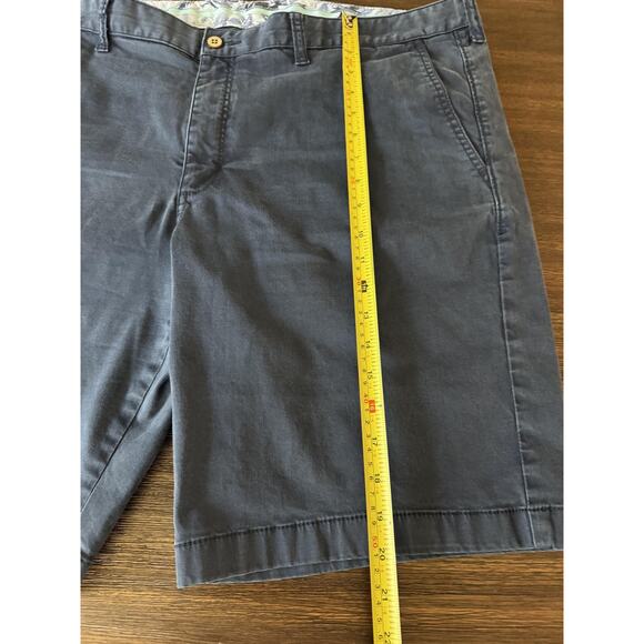 Tommy Bahama Shorts Mens 40 Navy Stretch Chino 9 In Inseam Cotton Tencel Blend - Picture 6 of 11